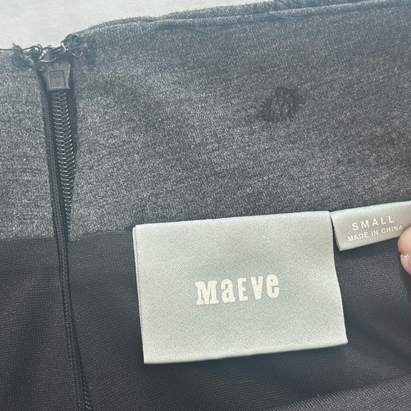 Anthropologie Maeve Grey Black Floral Lace Pencil Midi Skirt Womens Size Small - Picture 6 of 10